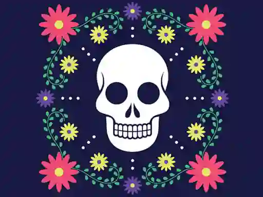 Játék Colorful Skull Jigsaw online