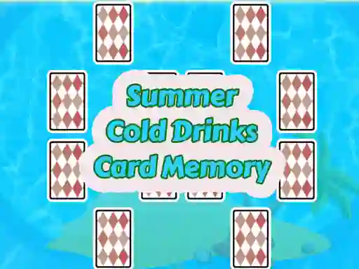 Játék Summer Cold Drinks Card Memory online