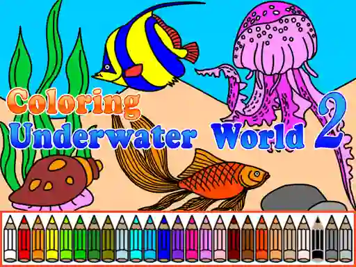 Játék Сoloring Underwater World 2 online