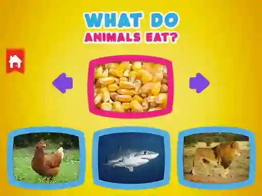 Játék What Do Animals Eat? online