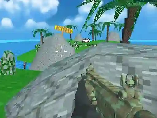 Játék Blocky Combat SWAT Desert Storm Zombie online