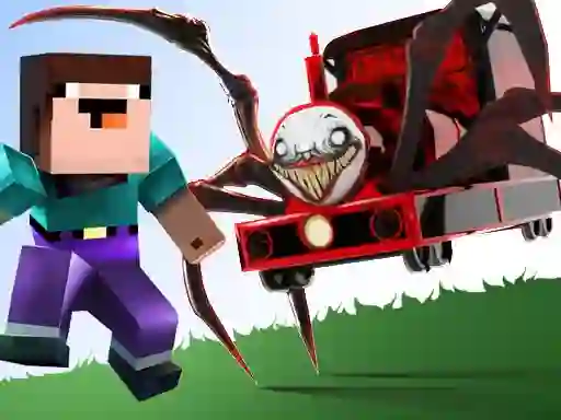 Játék Noob vs Spider Train online