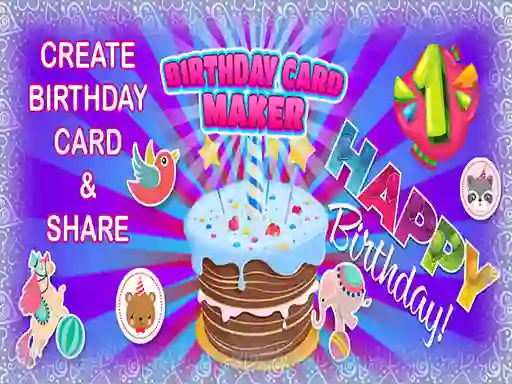 Játék Birthday Card Maker online