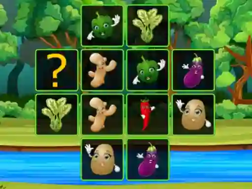 Játék Vegetable Cards Match online