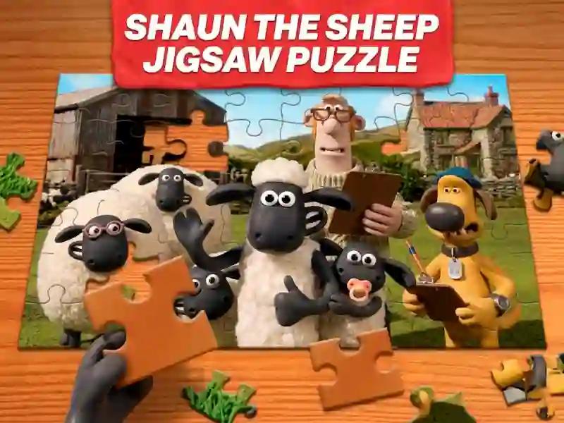 Játék Shaun the Sheep Jigsaw Puzzle online