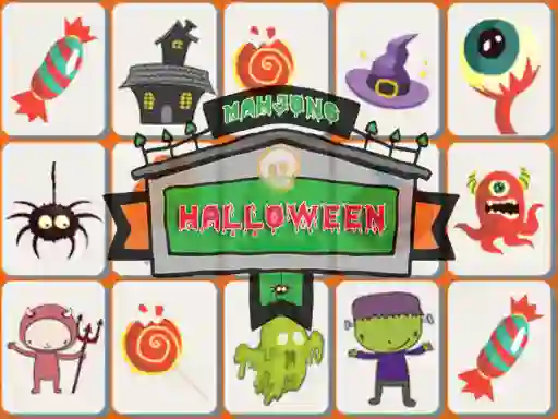 Játék Halloween Mahjong online