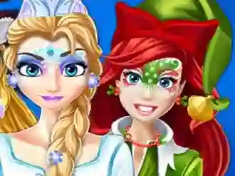 Játék Christmas Face Painting online