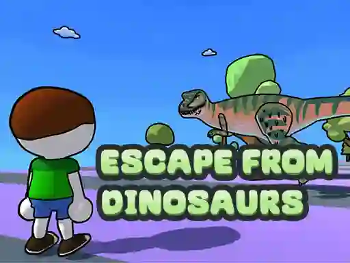 Játék Escape From Dinosaurs online