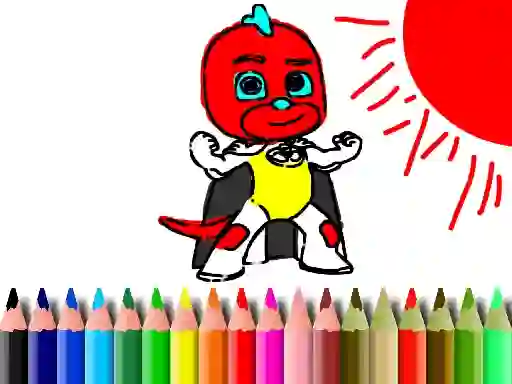 Játék Back To School: Mask Boy Coloring online