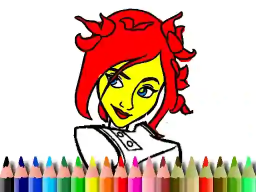 Játék Back To School: Cute Girl Coloring online