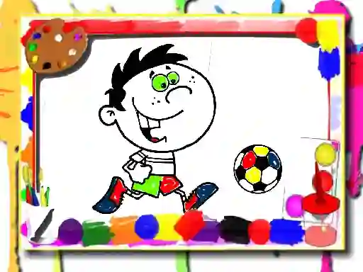 Játék Football Coloring Time online