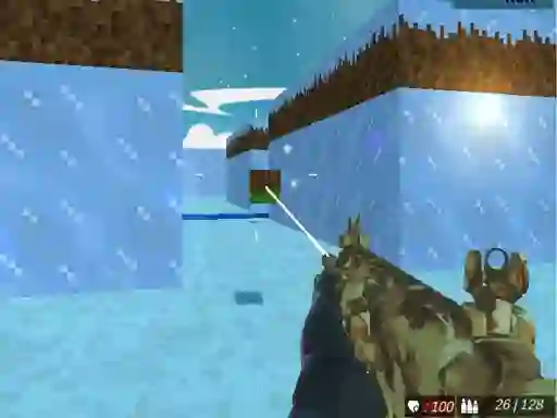 Játék Blocky Swat Shooting Iceworld Multiplayer online
