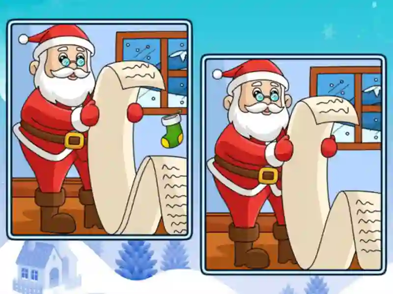 Játék Christmas Spot the Difference online