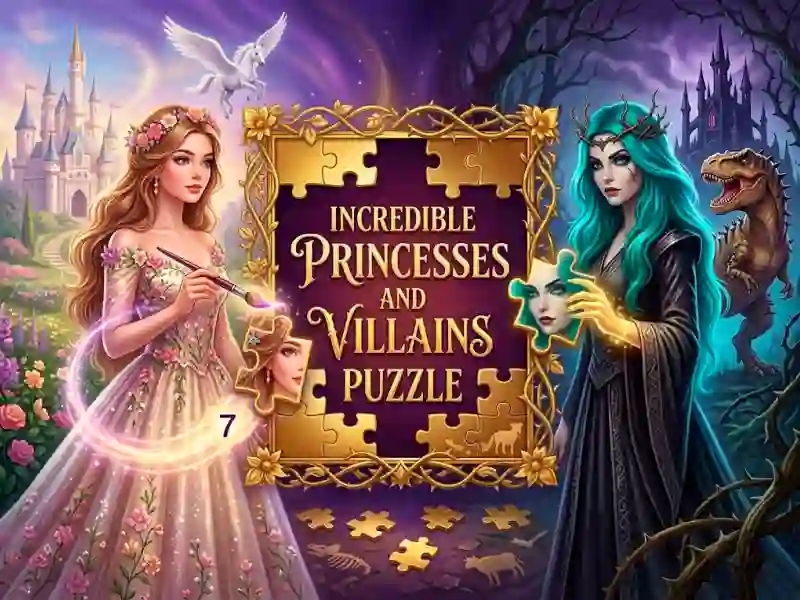 Játék Incredible Princesses and Villains Puzzle online