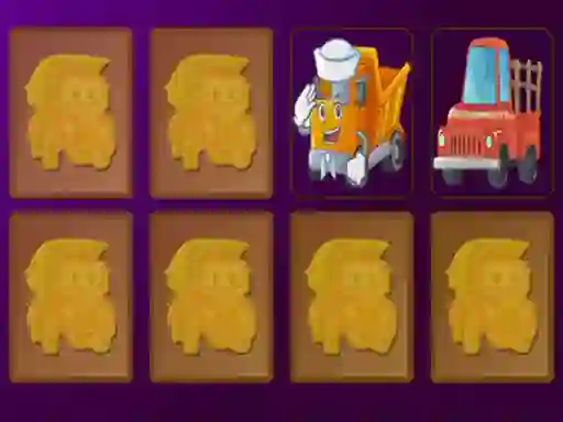 Játék Cartoon Trucks Memory online
