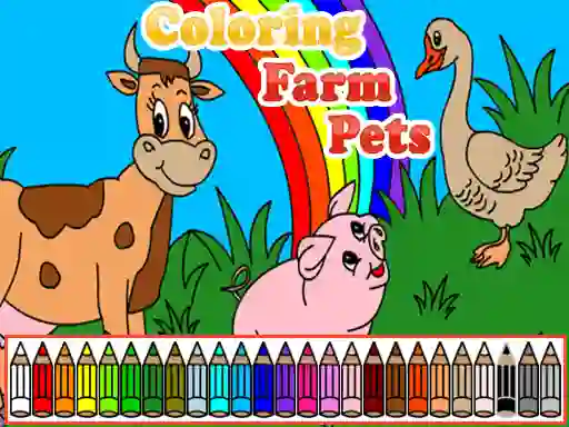 Játék Coloring Farm Pets online