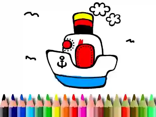 Játék Back to School: Boat Coloring online