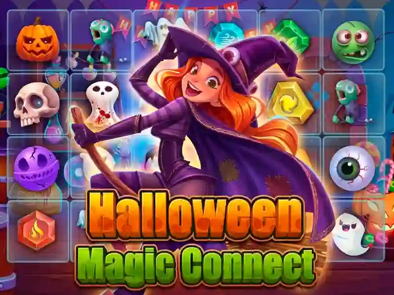 Játék Halloween Magic Connect online