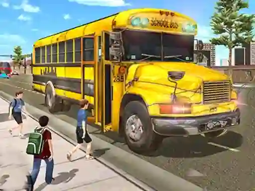Játék City School Bus Driving online
