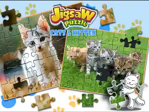Játék Jigsaw Puzzle Cats & Kitten online