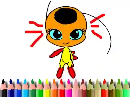 Játék Back To School: Dotted Girl Coloring online