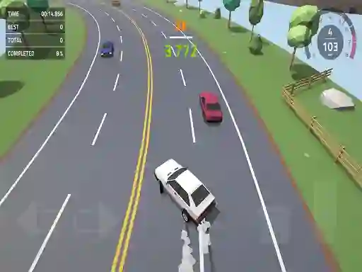 Játék Polygon Drift: Endless Traffic Racing online