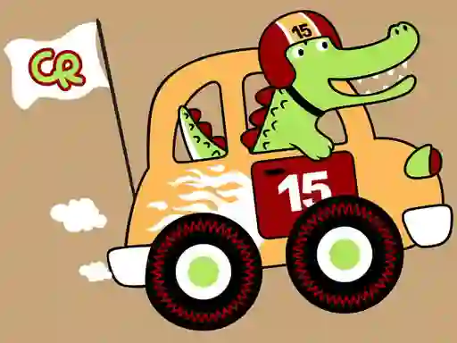 Játék Fast Racing Cars Coloring online