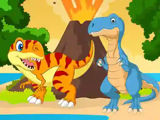 Játék Dino Jigsaw online