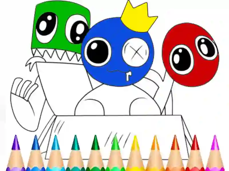 Játék Rainbow Friends Coloring Book online