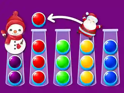 Játék Ball Sort Xmas online