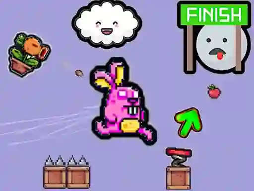 Játék Cute Rabbit's Challenging Adventure online