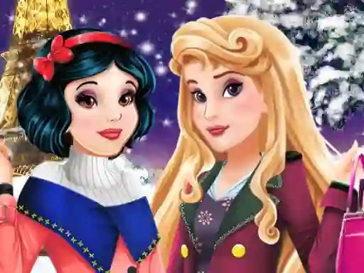 Játék Aurora and Snow White Winter Fashion online