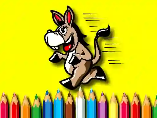 Játék Back To School Coloring Book Donkey online