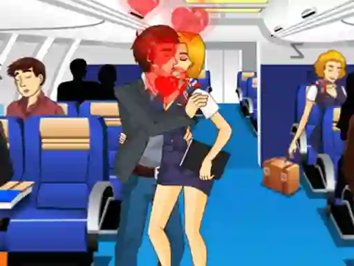 Játék Air Hostess Kissing online
