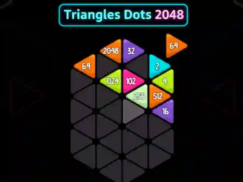 Játék Triangles Dots 2048 online
