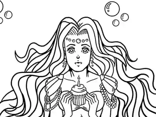 Játék Kawaii Mermaids Coloring Book online