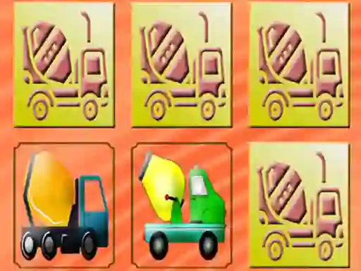 Játék Mixer Trucks Memory online