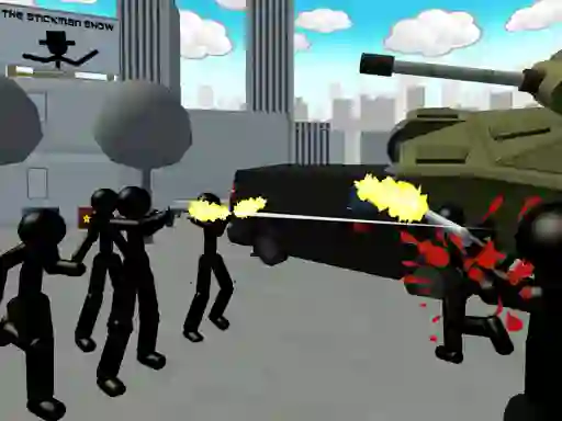 Játék Stickman City Shooting 3d online