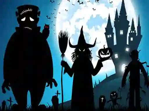 Játék Crazy Halloween Memory online