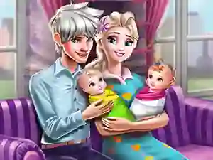 Játék Ice Queen Twins Family Day online