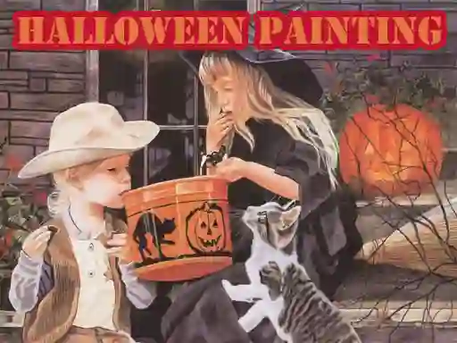 Játék Halloween Painting online