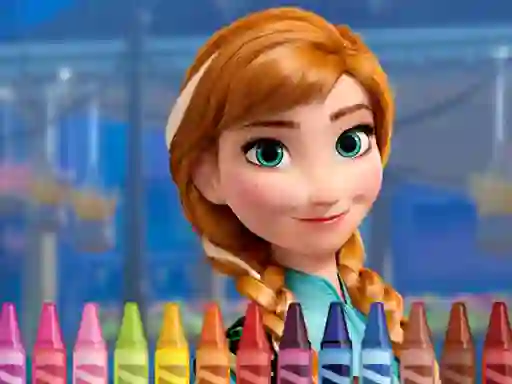 Játék Anna Frozen Coloring online