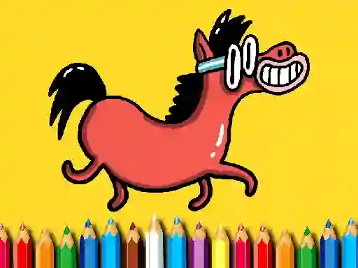 Játék Back To School: Pony Coloring Book online
