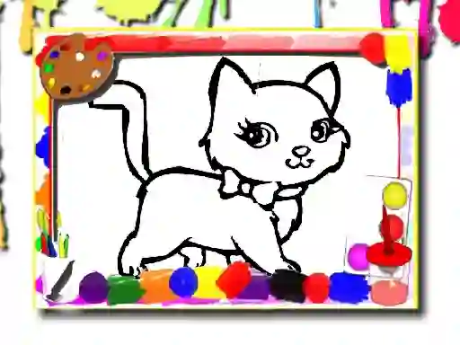 Játék Sweet Cats Coloring online