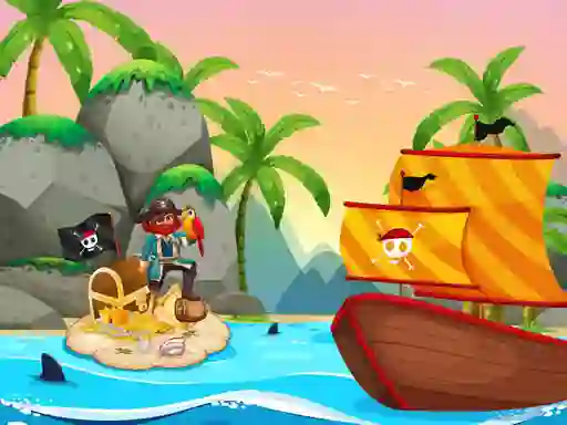 Játék Pirate Travel Coloring online