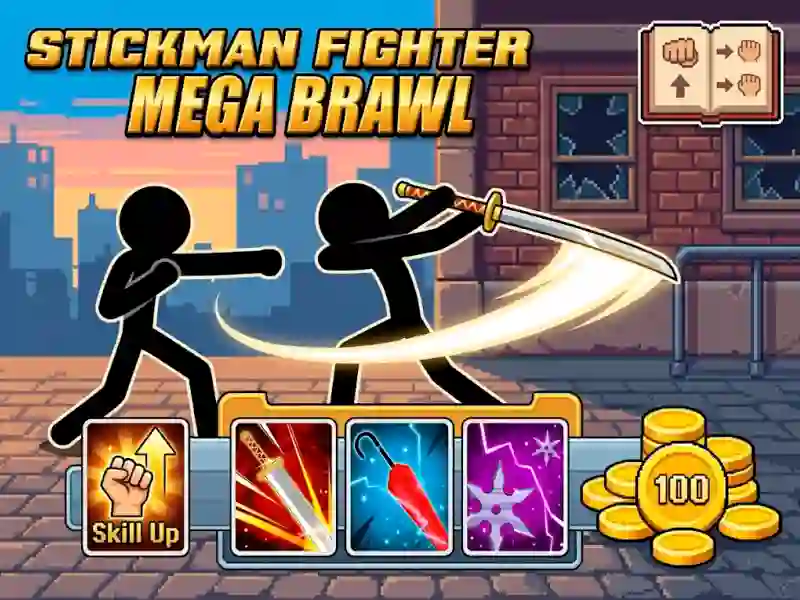 Játék Stickman Fighter Mega Brawl online