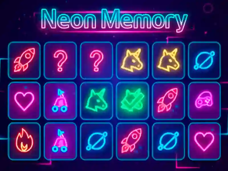 Játék Neon Memory online