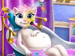 Játék Pregnant Kitty Spa online