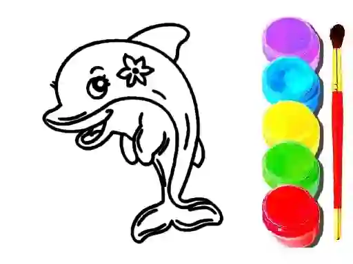 Játék Dolphin Coloring Book online