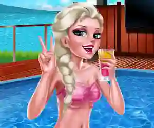 Játék Ice Queen Pool Day online